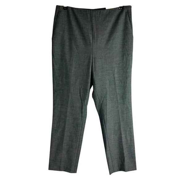 New Ann Taylor Womans Sz 10 The Ankle Pants Grey Side Zip Bi-Stretch NWT - Picture 1 of 10